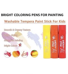 Paint Sticks 24 Colors Neon, Pastel & Metallic, Washable Paint, Non-Toxic NEW