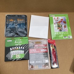 U.S. Art Supply 72 Piece Deluxe Acrylic Artist Painting Kit