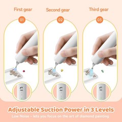 Electric Diamond Painting Pen, Cordless Diamond Art Vacuum Pen, No Wax Needed…