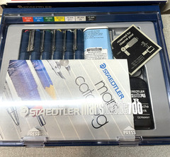 Staedtler Mars Matic 700 Technical 7 Pen Set USED