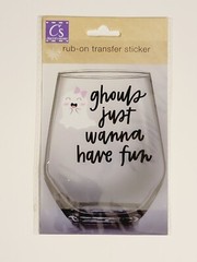 Crafter’s Square Halloween Glass Jar Stickers, Decorate Your Own Glass, Set Of 3