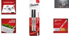 Precision Ultra Fine Black Permanent Markers – 2 Count for Vibrant Creations