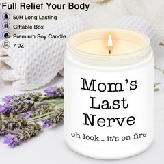Homsolver Gifts for Mom 9 oz (204g), 2.75 x x 3.5 inches, pink+white