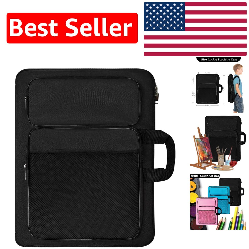 Creative Art Portfolio for Kids – Lightweight Zipper Bag with Comfortable Straps