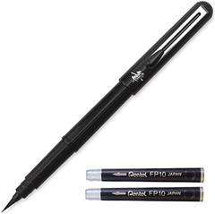 Arts Portable Pocket Brush Pen (Medium Point), 1Pen & 2Refills