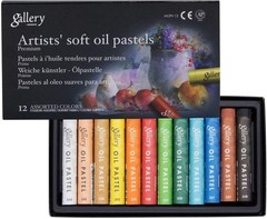 12 PCS Gallery Soft Oil Pastels Set Assorted Colors Art Painting Drawing