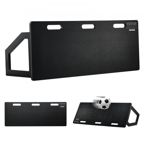 Soccer Rebounder Board, 45″X18″ Portable Soccer Wall with 2 Angles Rebound, …