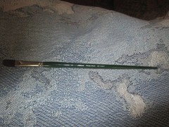 Silver Brush No 8 Ruby Satin 2503 Filbert Long Handled Oil/Acrylic snap!