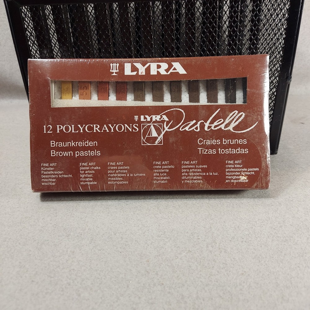 Lyra Brown Tones Set of 12 Fine Art Hard Pastels – Made in Germany 2641K12 New