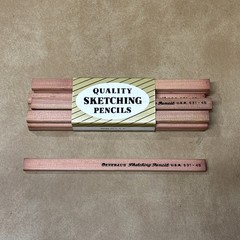 Vtg General’s Sketching Pencil Lot 12 Unsharpened 531 4B Oval USA Art Drawing