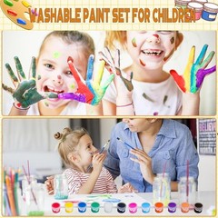 20 Pack Mini Acrylic Paint Set,12 Color Acrylic Paint Strips with 40 Pcs Pain…