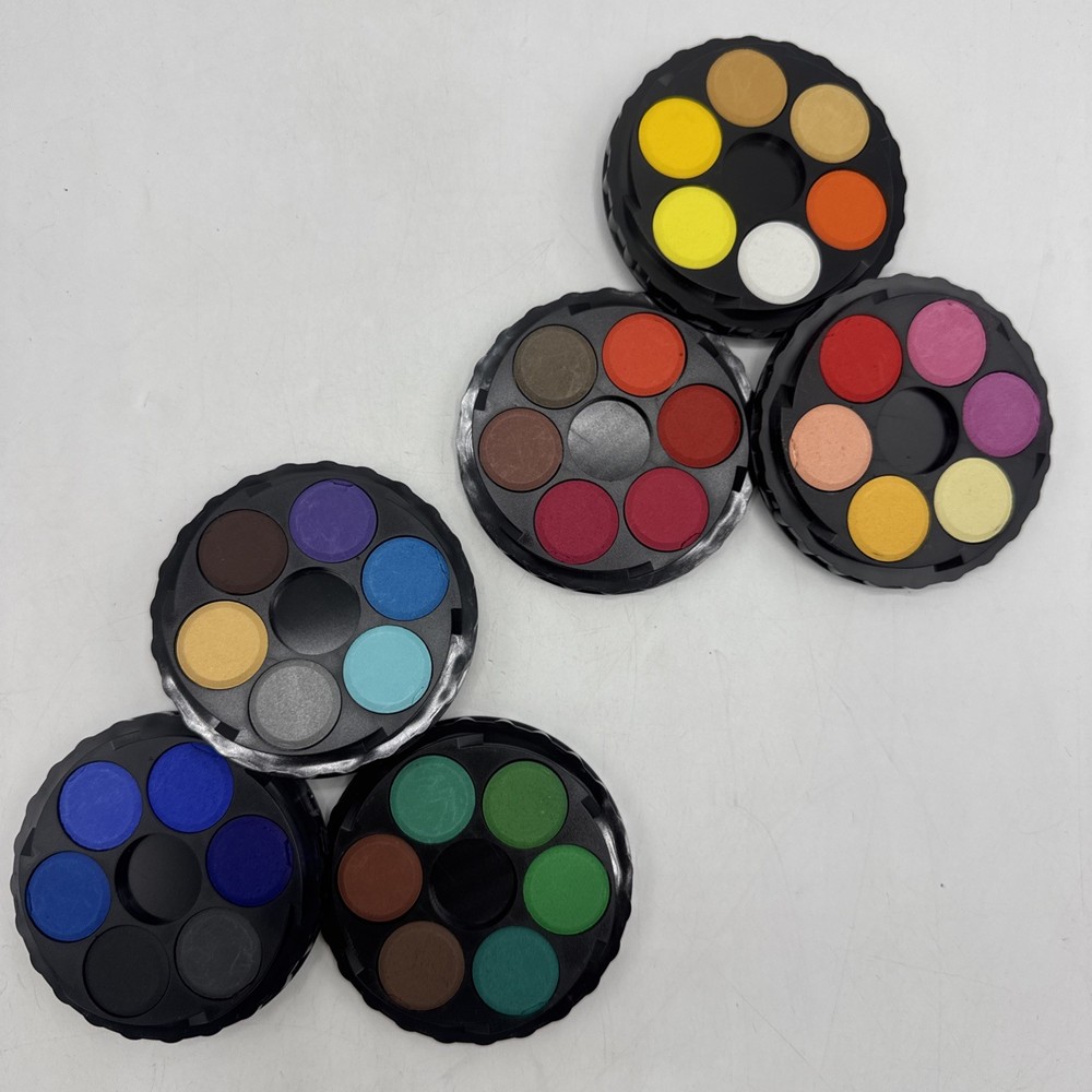 Brilliant DYE BASED Vibrant Water soluble Paint Set KOH-I-NOOR Round Watercolors