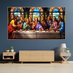 BOHADIY 5D DIY The Last Supper Diamond 27.5 x 15.7 inches,