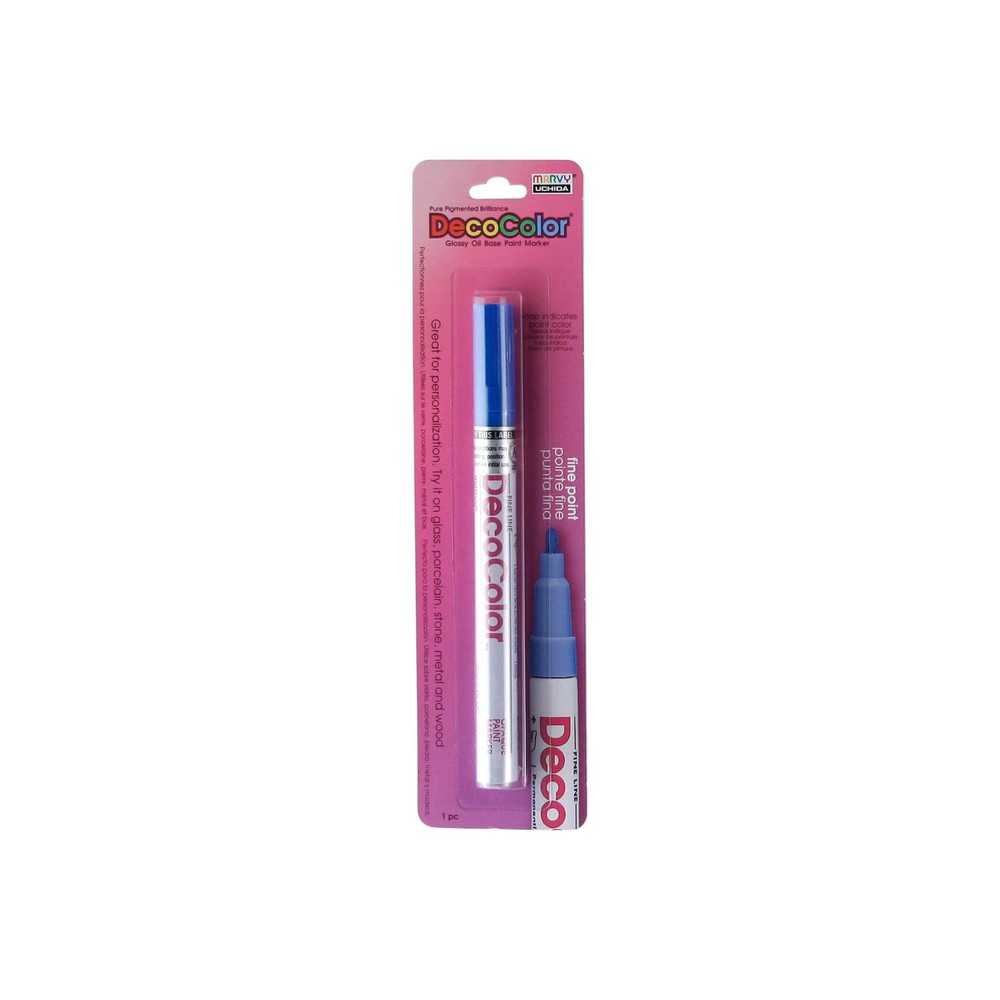 UCHIDA 200-C-3 Marvy Deco Color Fine Point Paint Marker, Blue, 1 Count (Pack …