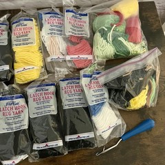 J&P Coats Latch Hook Rug Yarn Lot Pre-Cut Acrylic Mixed Colors New & Open