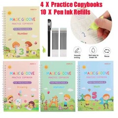 Magic Practice Copybook Number Book Reusable Pen Set Handwriting Gift For Kids
