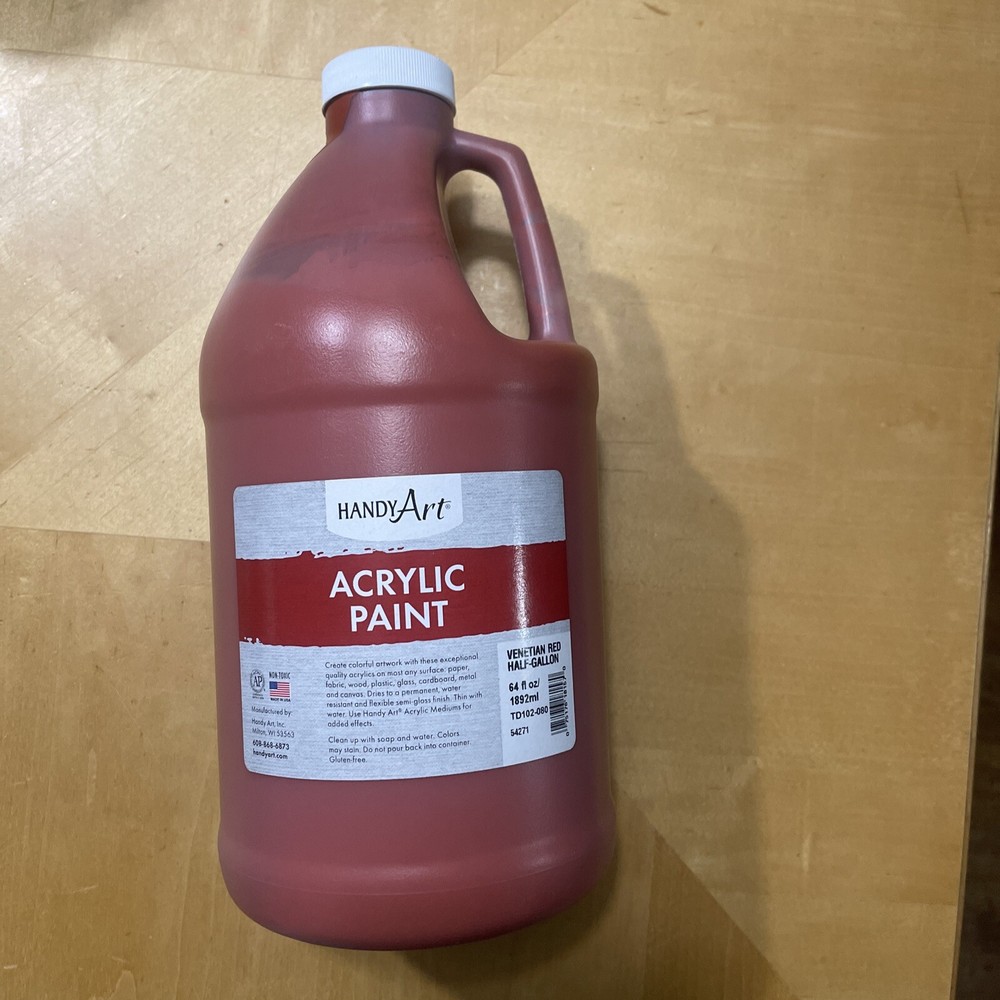 Handy Art Acrylic Paint 1/2 Gallon Venetian Red