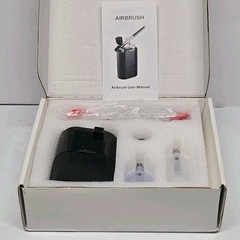 Airbrush Kit W/Compressor 50 Psi Non-clogging Rechargeable Painting, Nails,Cake