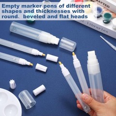 16-Piece Acrylic Paint Marker Set – Chisel Point, Water Resistant, Customizable