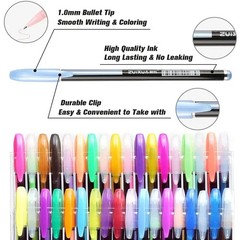 12-60 pcs. metallic glitter gel pens for drawing and coloring.