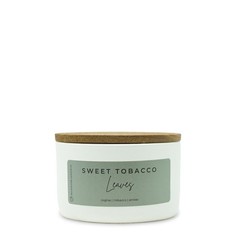 Milkhouse Candle Company Sweet Tobacco Leaves Soy – 10 oz, White