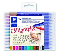 STAEDTLER double ended calligraphy markers, calligraph Office Product