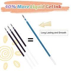 Aen Art Gel Pens for Adult Coloring Books, 1 Count (Pack of 30), Multicolor