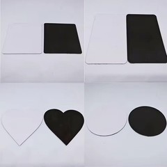 50pcs Sublimation Blanks for Fridge Magnets Personalize DIY Decor Magnetic