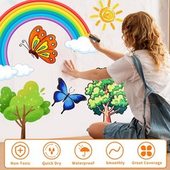 Jumbo Acrylic Paint Markers 10 Colors Extra Large Felt Tip Paint Pens