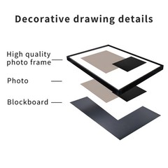 Canvas Framed Wall Art, Geometric Home Wall Art Decor Paintings, Large 24 X 3…