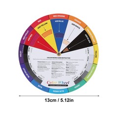 13cm Diameter Tattoo Color Wheel Chart Prevent Discoloration Tattoo Pigment Mixi