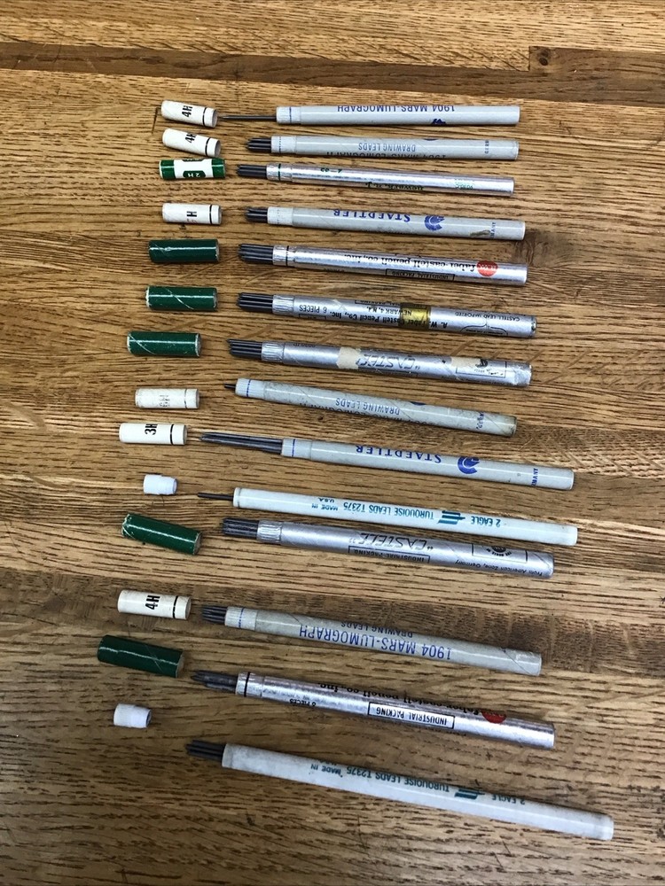 Lot of A.W. Faber Castell, STAEDTLER, Eagle, 2 mm Pencil Lead Assorted