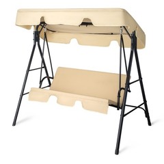 68*43*60 inch Khaki KD Model with Cushion Canopy Iron Oxford Fabric 250kg