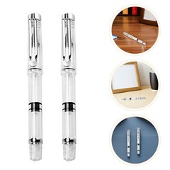 8pcs Fountain Ink Brush Pen Refillable Piston Filling Fountain With Flexible Tip