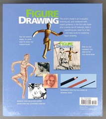 Wood Articulated Artist Model 9″ Figure Drawing Studio Book Pastels Charcoal NIB