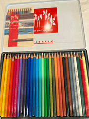 Vintage Caran d’Ache of Switzerland Classicolor Fribralo Pencil Set of 30 Tin bx
