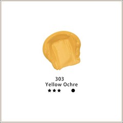 Artecho Yellow Acrylic Paint, Yellow Ochre Paint (120ml / 4.05oz) Tubes, Art Cra