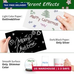 Upanic Outline Markers – 12 Colors Shimmer Markers Glitter Gel Pens, Teen Girls