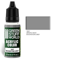 Green Stuff World – Acrylic Color Paint Moonstone Grey 1837 for Models and Mini