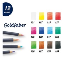 Faber-Castell Goldfaber Color Pencils – Tin of 12 Colors
