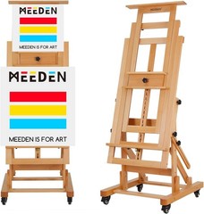 Movable Large H-Frame Painting Easel -Artist Studio-Heavy Duty Art Easel Stand
