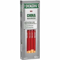 3 PACKS Dixon Phano China Markers RED: 3 Dozen or 36 Markers (1 Pack-12)
