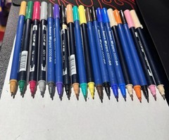 Tombow ABT Dual Brush Pens 18/15 Staedtler MarsGraphic 3000 Duo Color Brush