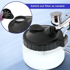 Professional Airbrush Cleaning Kit – 13 Pieces Including Glass Pot & Palette Cap