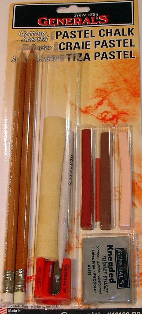 9 piece Set General’s Getting Started Pastel Chalk or Getting Started Graphite