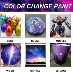 Iridescent Acrylic Paint Set Of 18 Chameleon Colors 2 Oz/60 mL Bottles