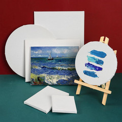 24 Pack Canvases for Painting with 4″X4″, 5″X7″, 8″X10″, 9″X12″, 11″X14″, 12″X16