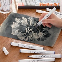 15 Colors Grey Tones Dual Tip Art Marker, Alcohol Based Marker Pens Double Ended