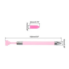 Diamond Art Pen with Wax Diamond Refillable Wax Pen with 20pcs – Wax Pink