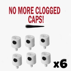 6 Spray NOZZLES for Krylon Premium Metallic Aerosol Spray Paint 8oz.